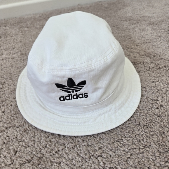 Adidas Originals Unisex White Washed Bucket Hat One Size Fits All - Picture 1 of 13